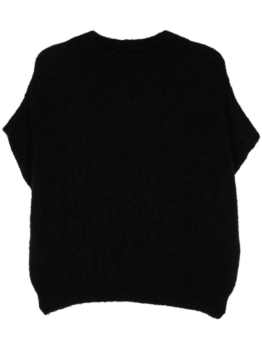 Wool crewneck vest