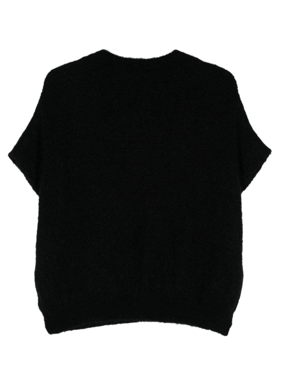 Wool crewneck vest