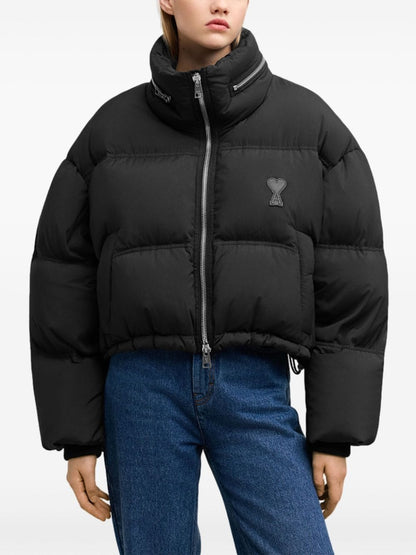 Nylon short down jacket