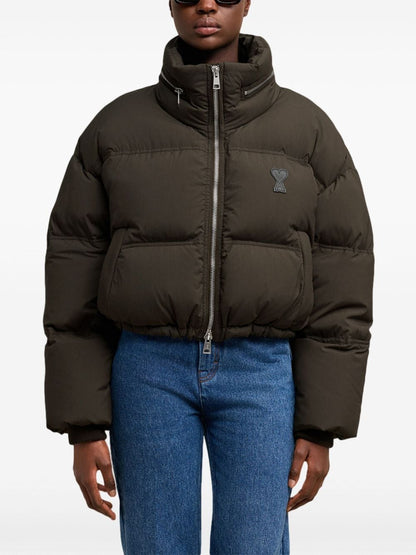 Nylon short down jacket