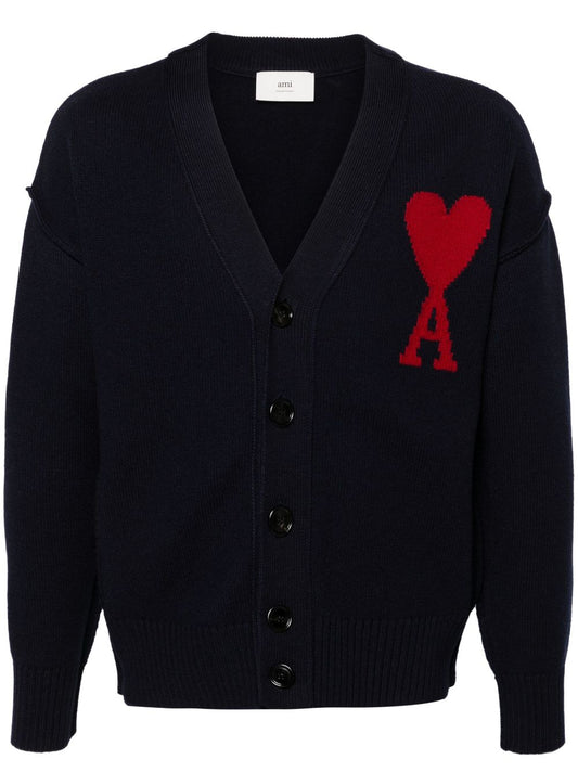 Ami de coeur wool cardigan