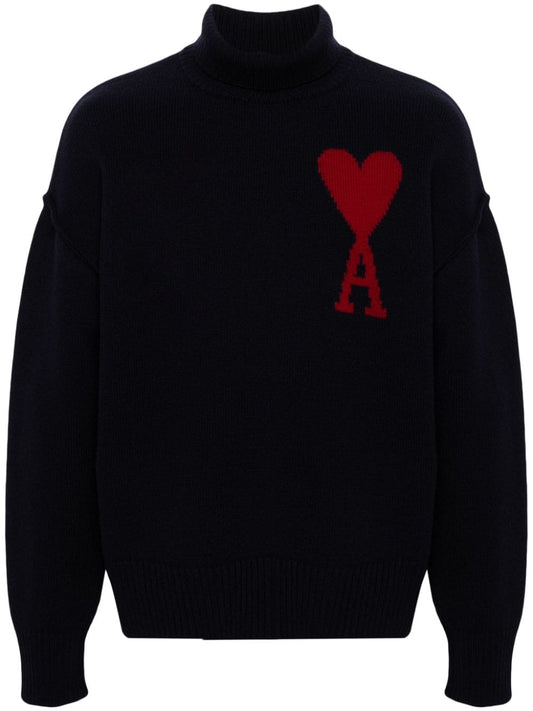 Ami de coeur wool high-neck sweater