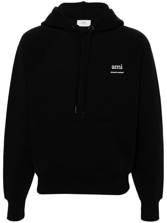 Logo organic cotton hoodie