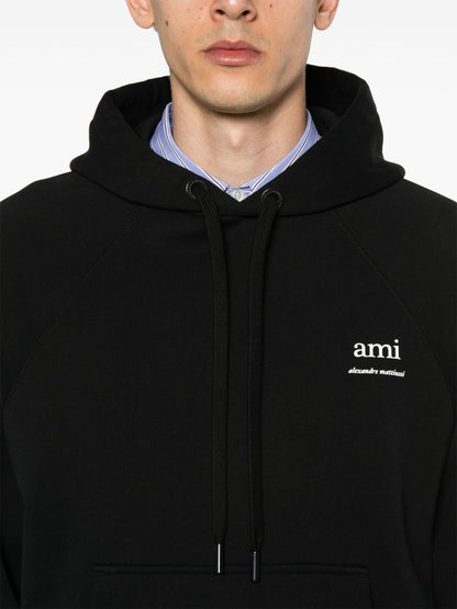 Logo organic cotton hoodie