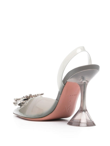 Begum glass slingback pumps