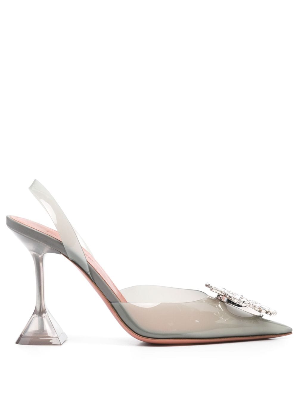 Begum glass slingback pumps