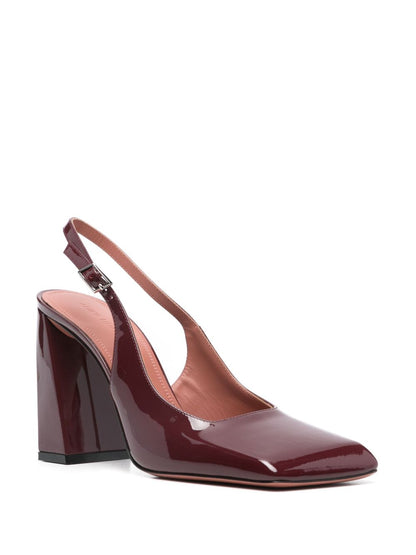 Charlotte patent leather slingback pumps