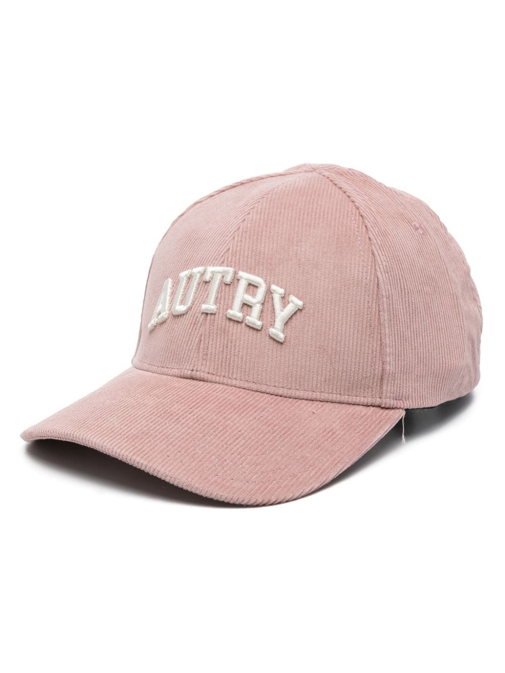 Logo velvet baseball cap