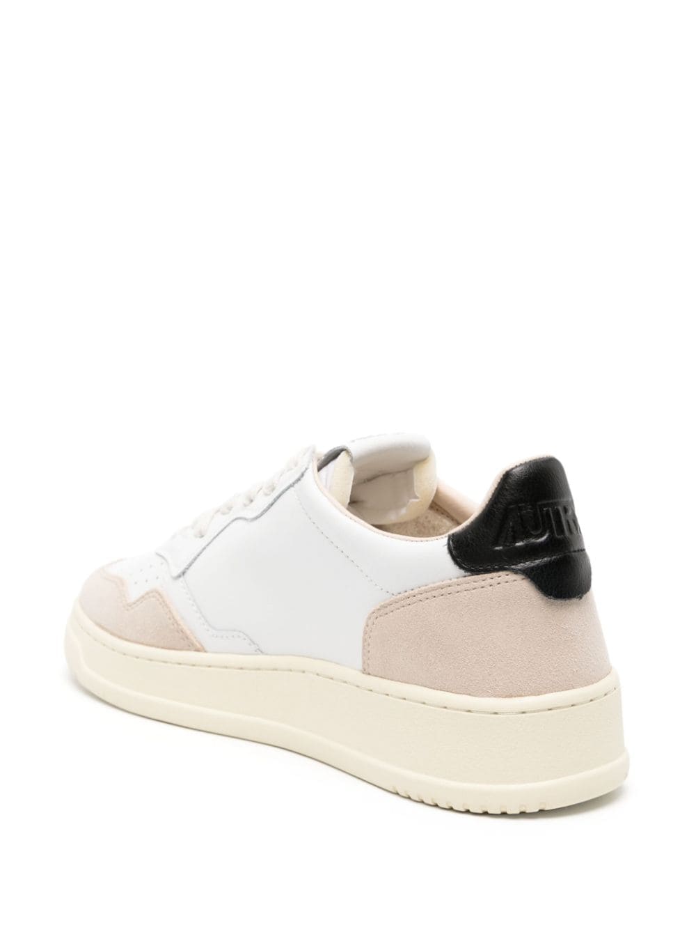 Medalist low leather and suede sneakers