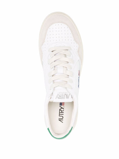 Medalist low leather and suede sneakers