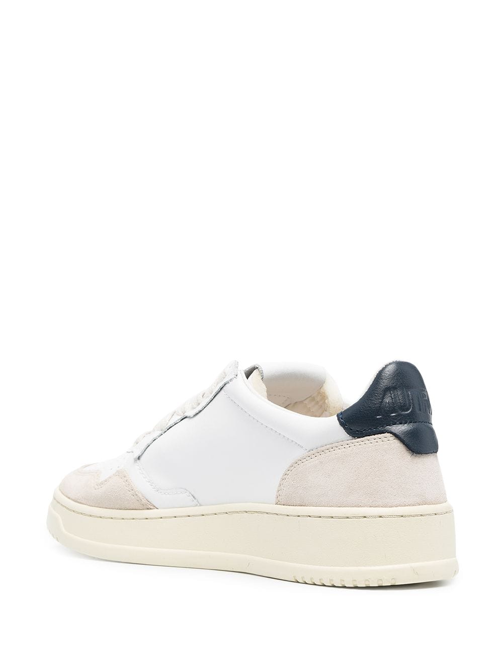 Medalist low leather and suede sneakers