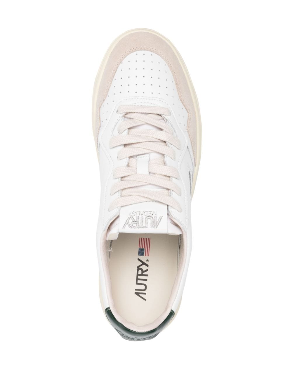 Medalist low leather and suede sneakers