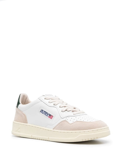 Medalist low leather and suede sneakers