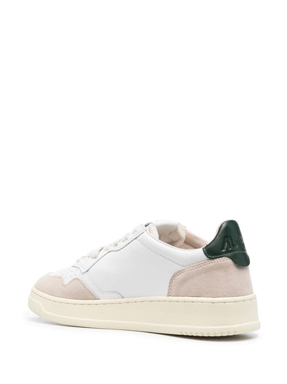 Medalist low leather and suede sneakers