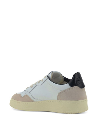 Medalist low leather and suede sneakers