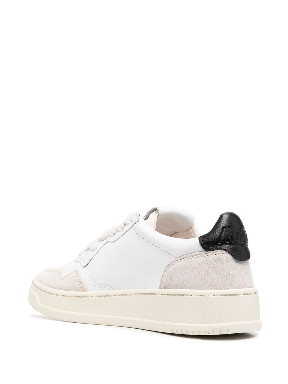 Medalist low leather and suede sneakers