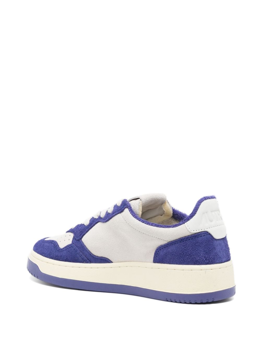 Medalist low leather and suede sneakers