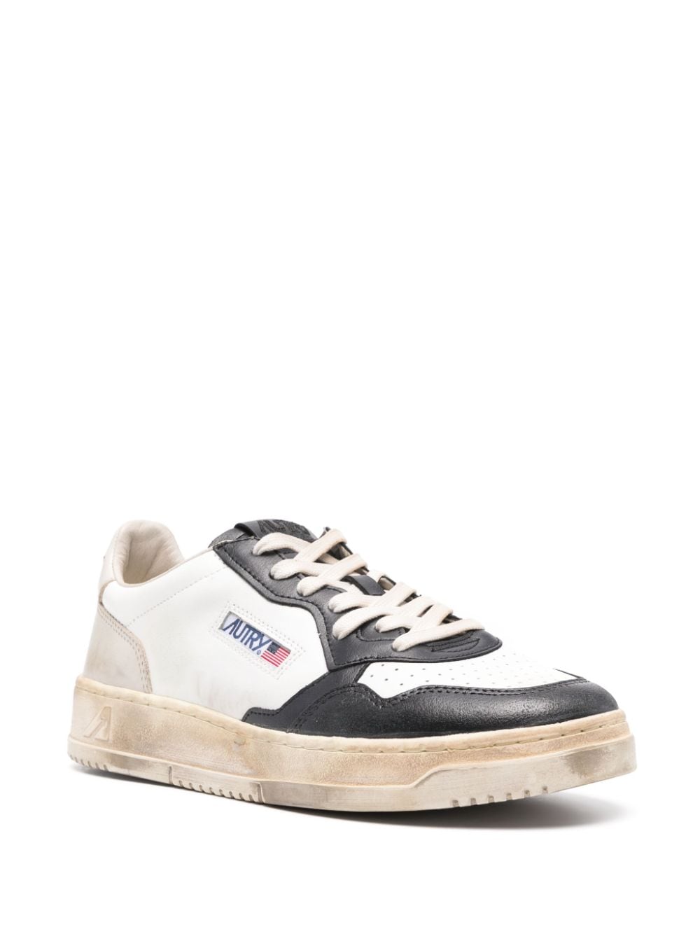 Super vintage low leather sneakers