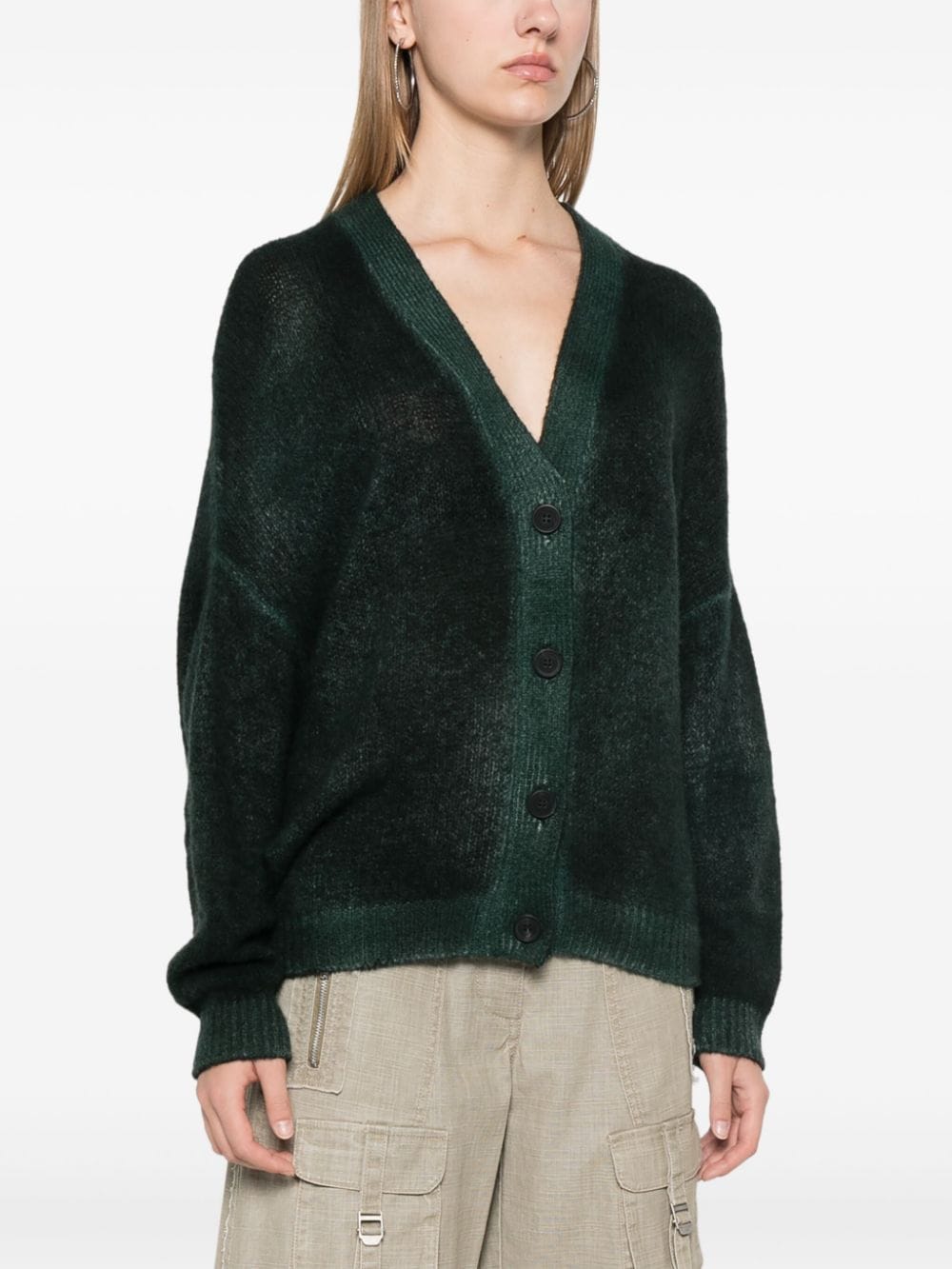 Cashmere v-necked cardigan