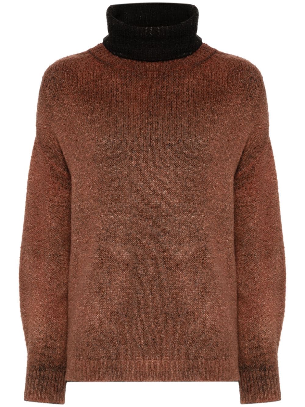 Cotton high-neck sweater