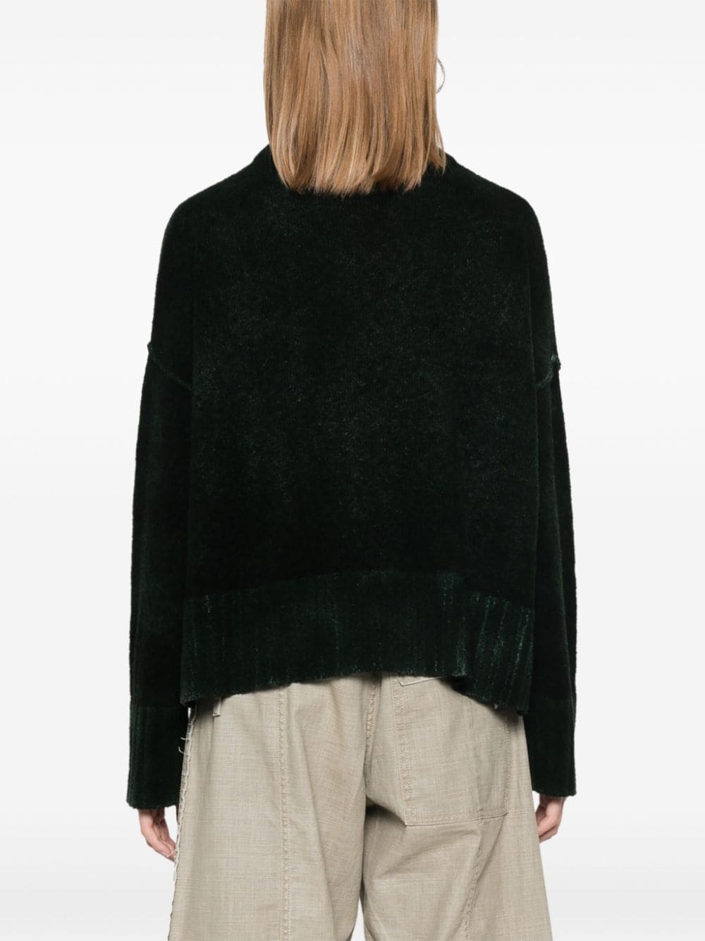 Wool adn cashmere blend crewneck sweater