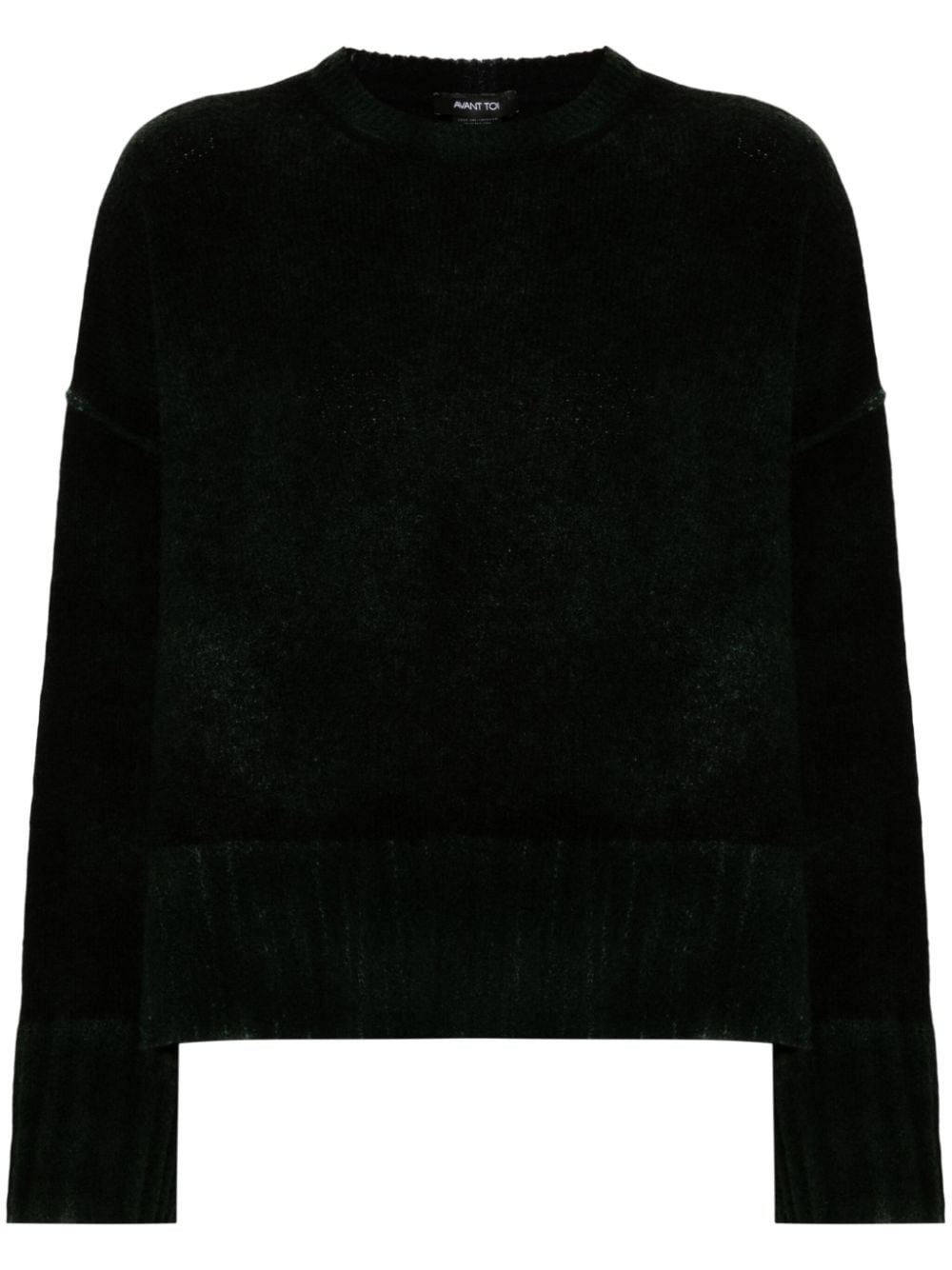 Wool adn cashmere blend crewneck sweater