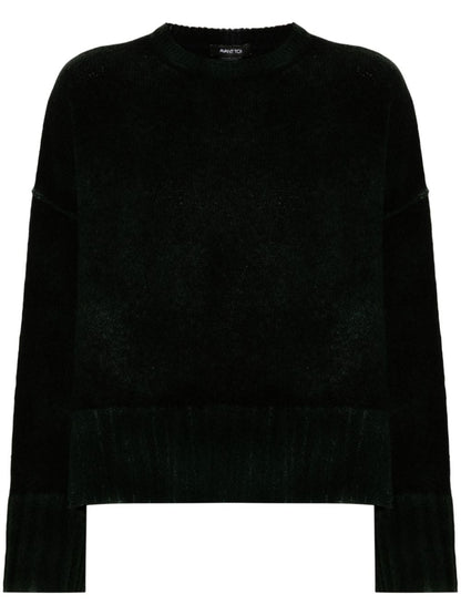 Wool adn cashmere blend crewneck sweater