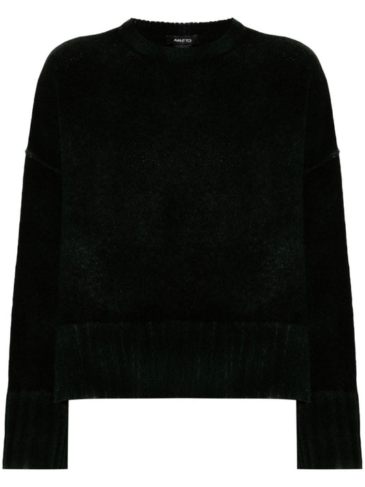 Wool adn cashmere blend crewneck sweater