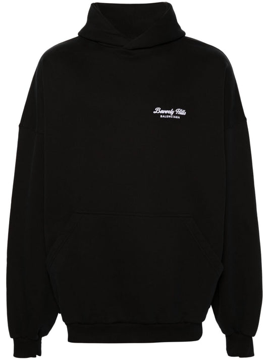 Logo cotton hoodie