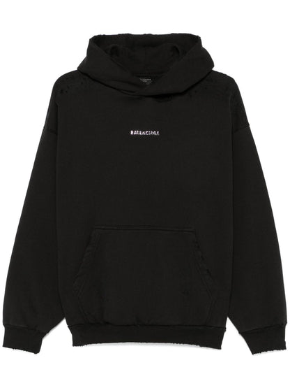 Logo cotton hoodie