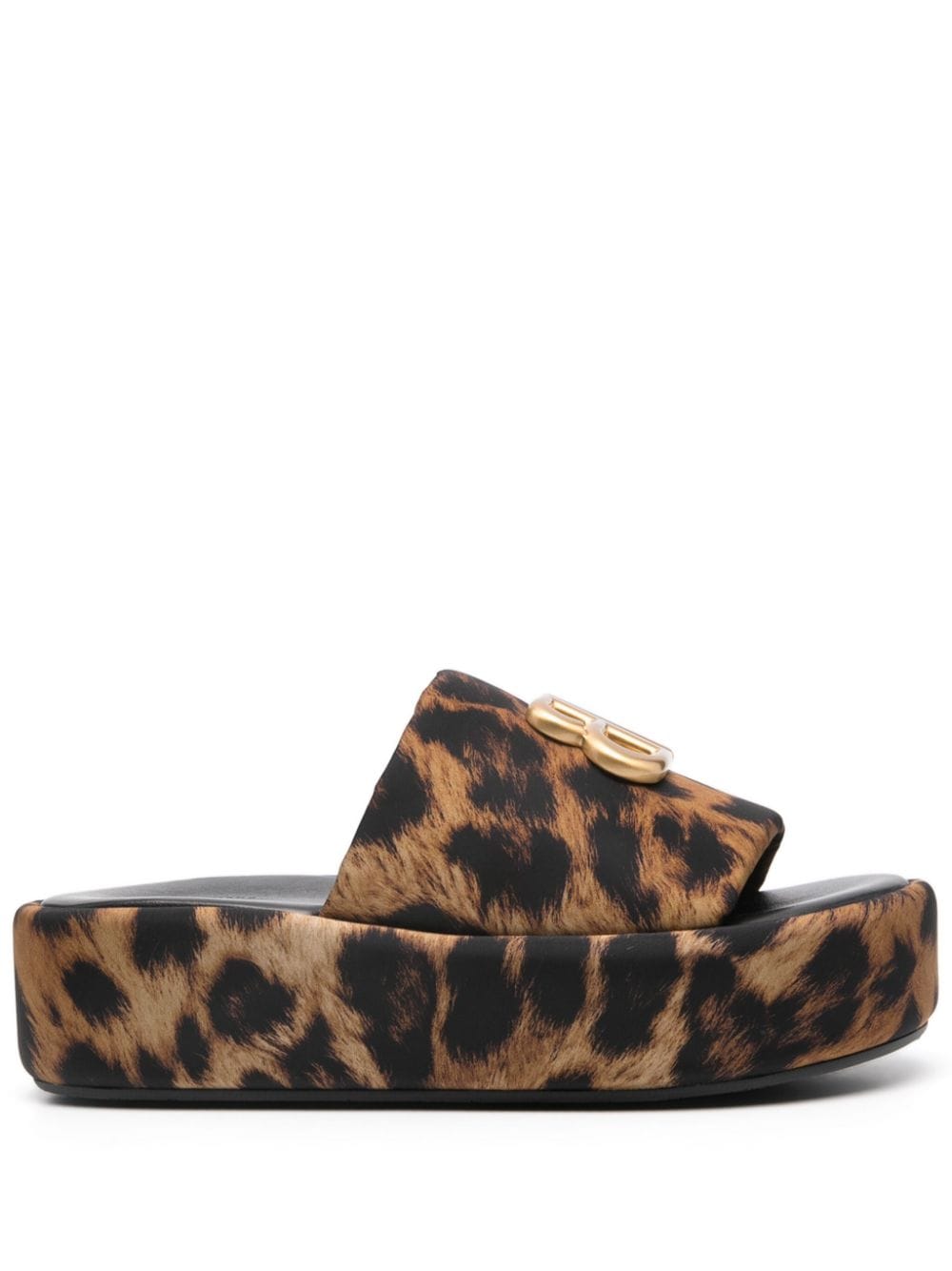 Leopard print sandals