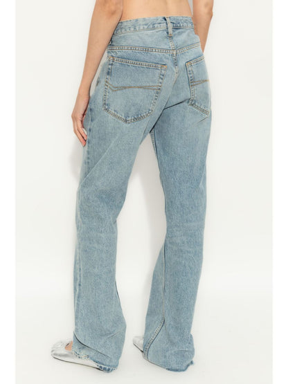 Low-waist denim jeans