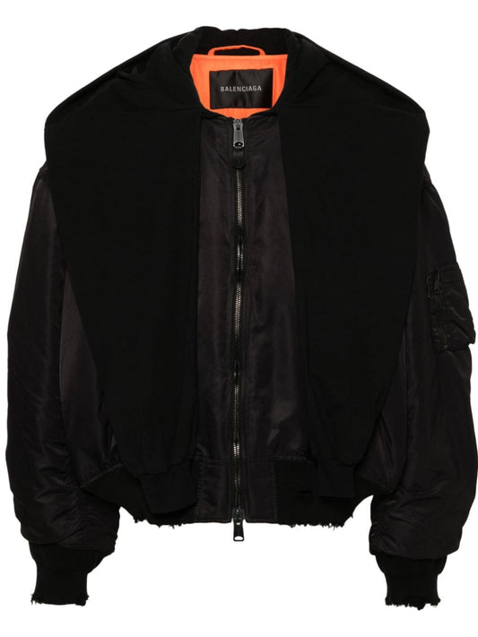 Nylon bomber jacket