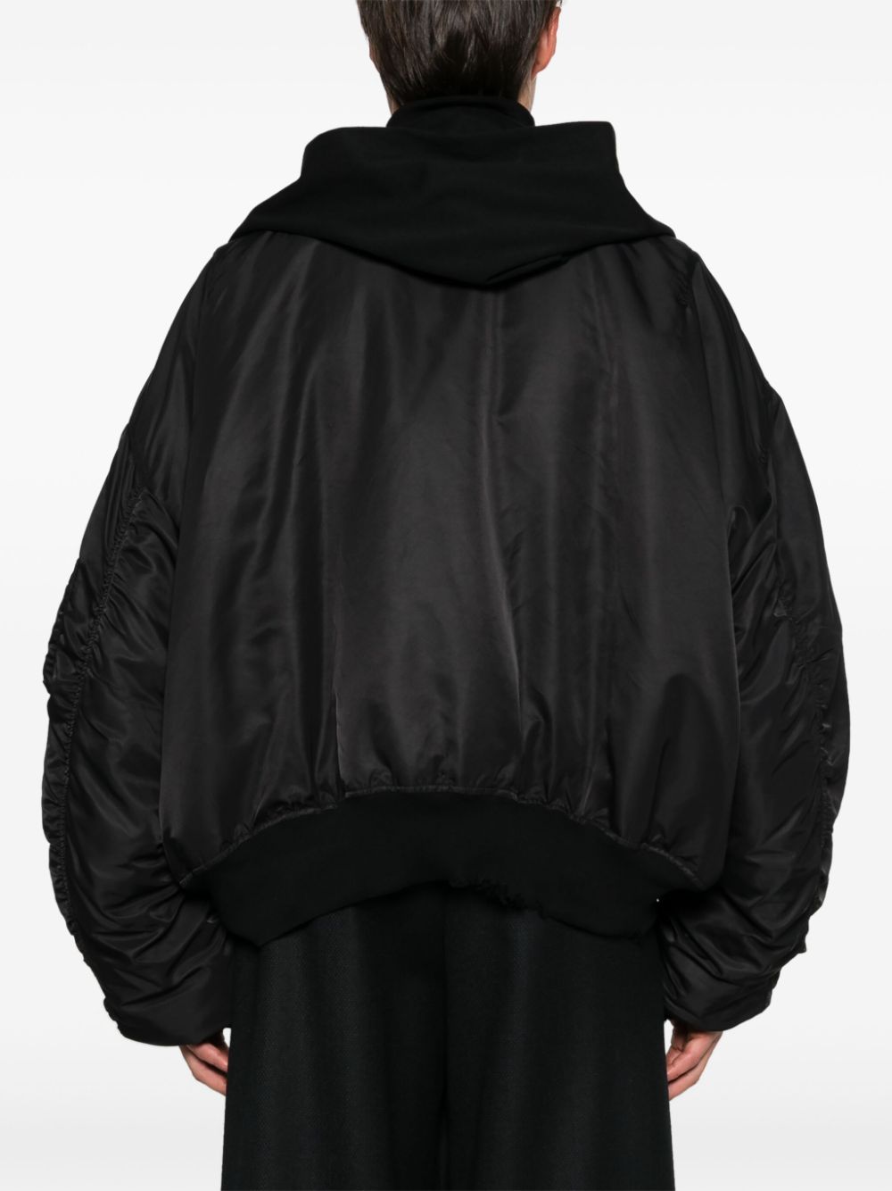 Nylon bomber jacket