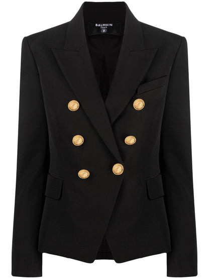 Wool double-breasted jacket