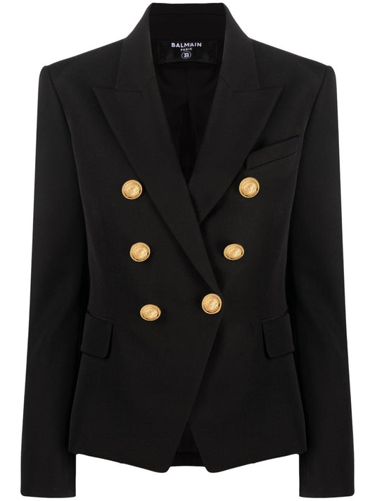 Wool double-breasted jacket