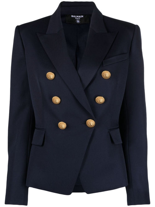 Wool double-breasted jacket