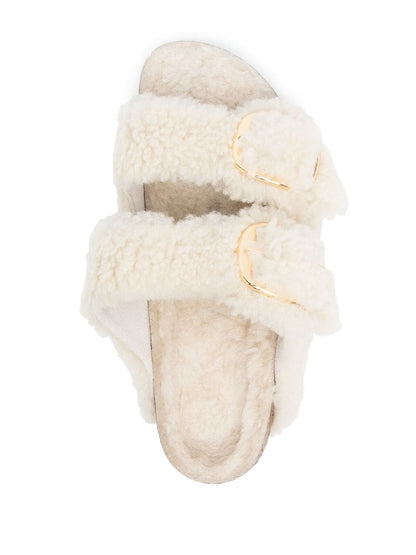 Arizona big buckle shearling sandals