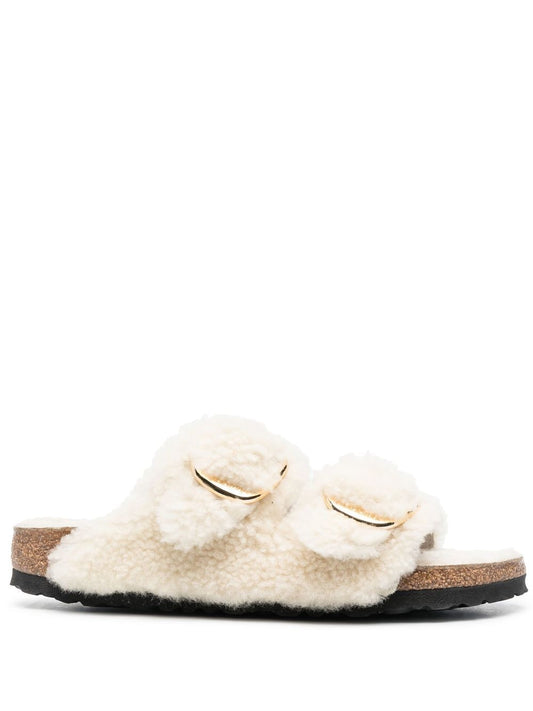 Arizona big buckle shearling sandals