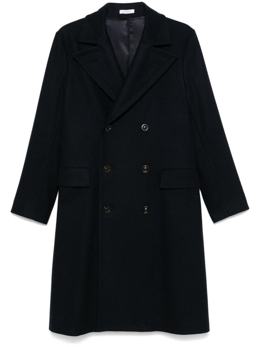 Wool and cahsmere double-breasted coat