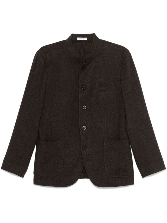 Wool single-breasted jacket