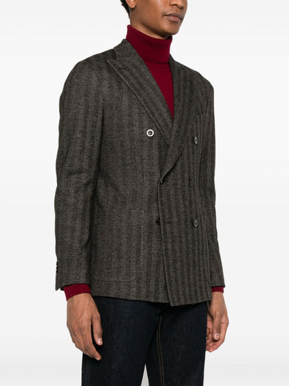 Wool double-breasted jacket