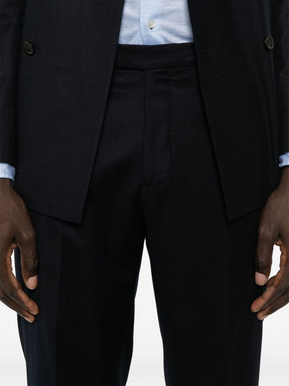 Wool blend single-breasted suit