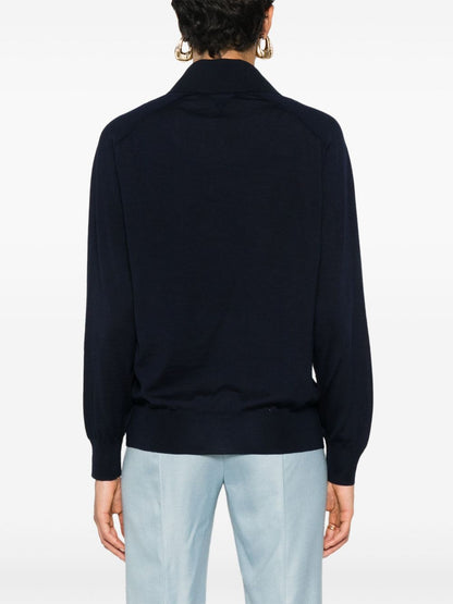 Wool polo shirt