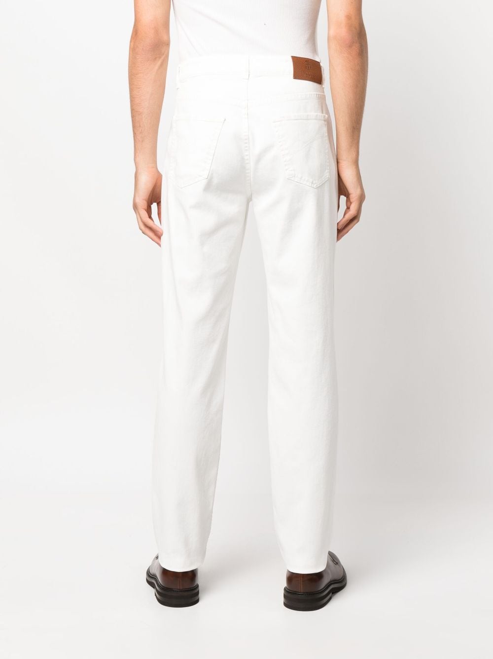 Denim cotton trousers