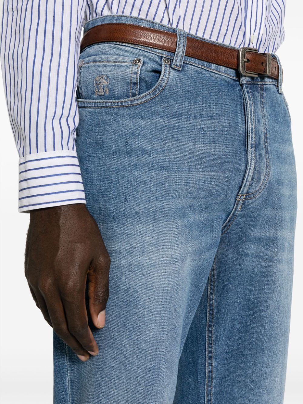 Denim cotton jeans