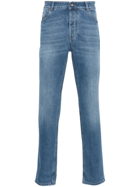 Denim cotton jeans