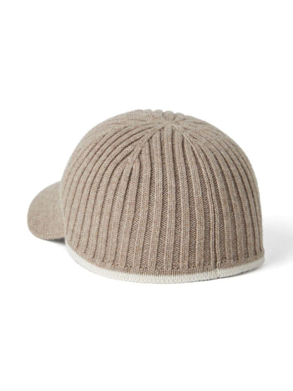 Knitted wool blend cap