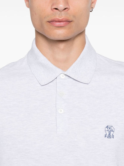 Logo cotton polo shirt