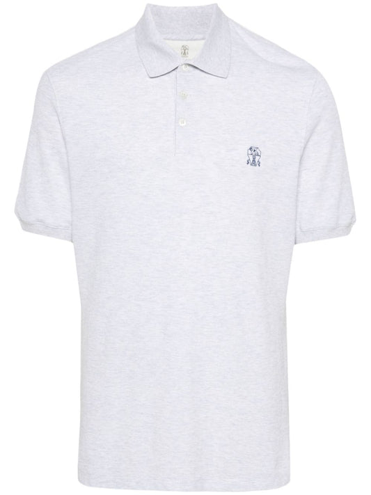 Logo cotton polo shirt